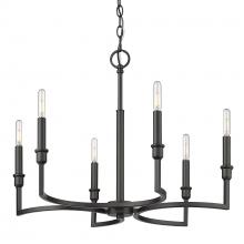  8209-6 BLK - Ellyn 6 Light Chandelier in Matte Black